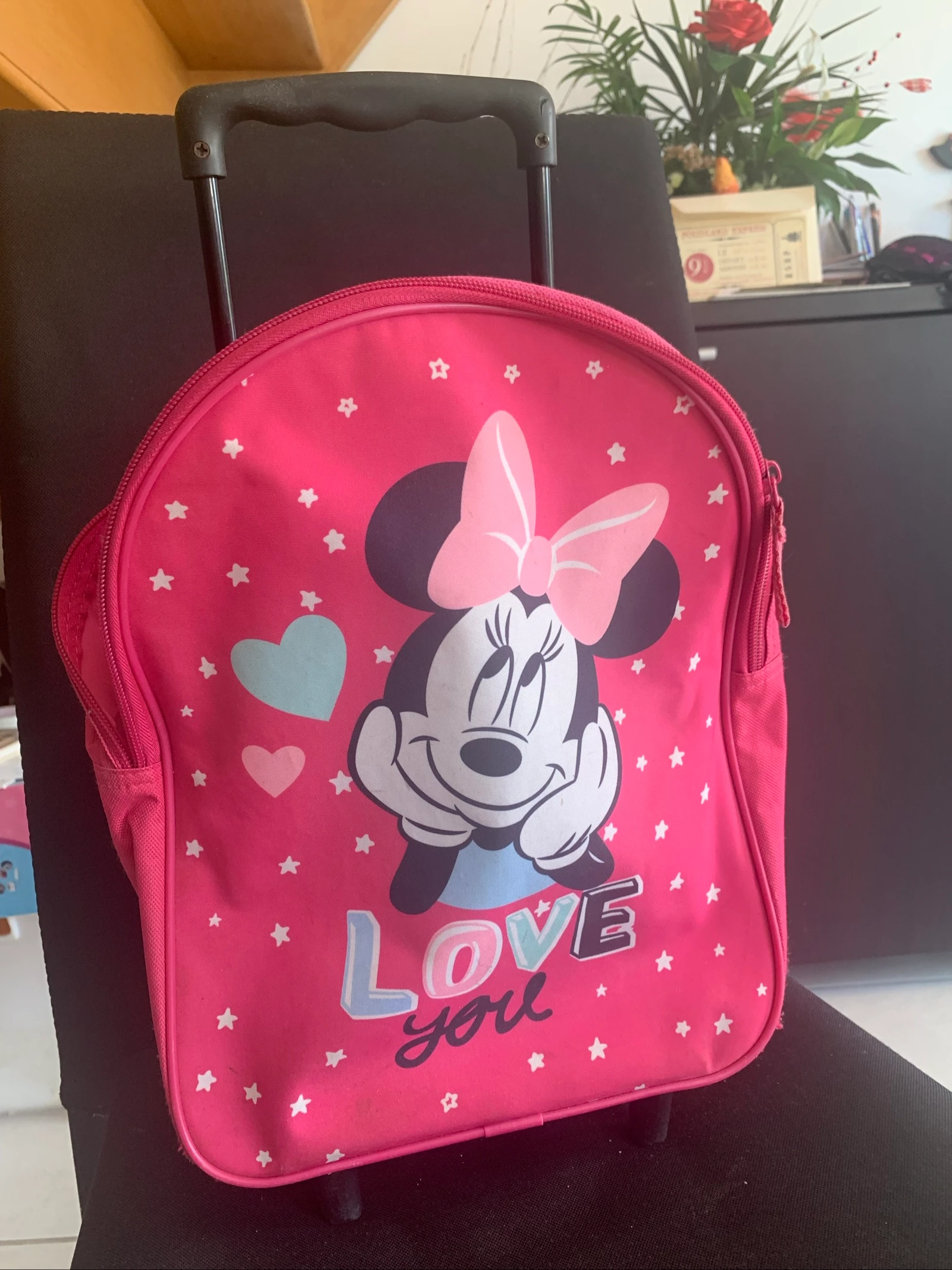 Sac d’école à roulettes Minnie – Idéal maternelle 